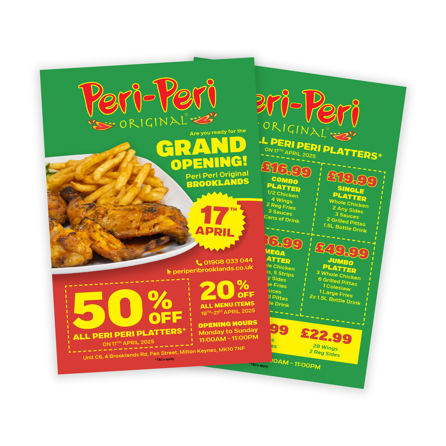 A5 flyers, custom printed by Printshop MK, Milton Keynes
