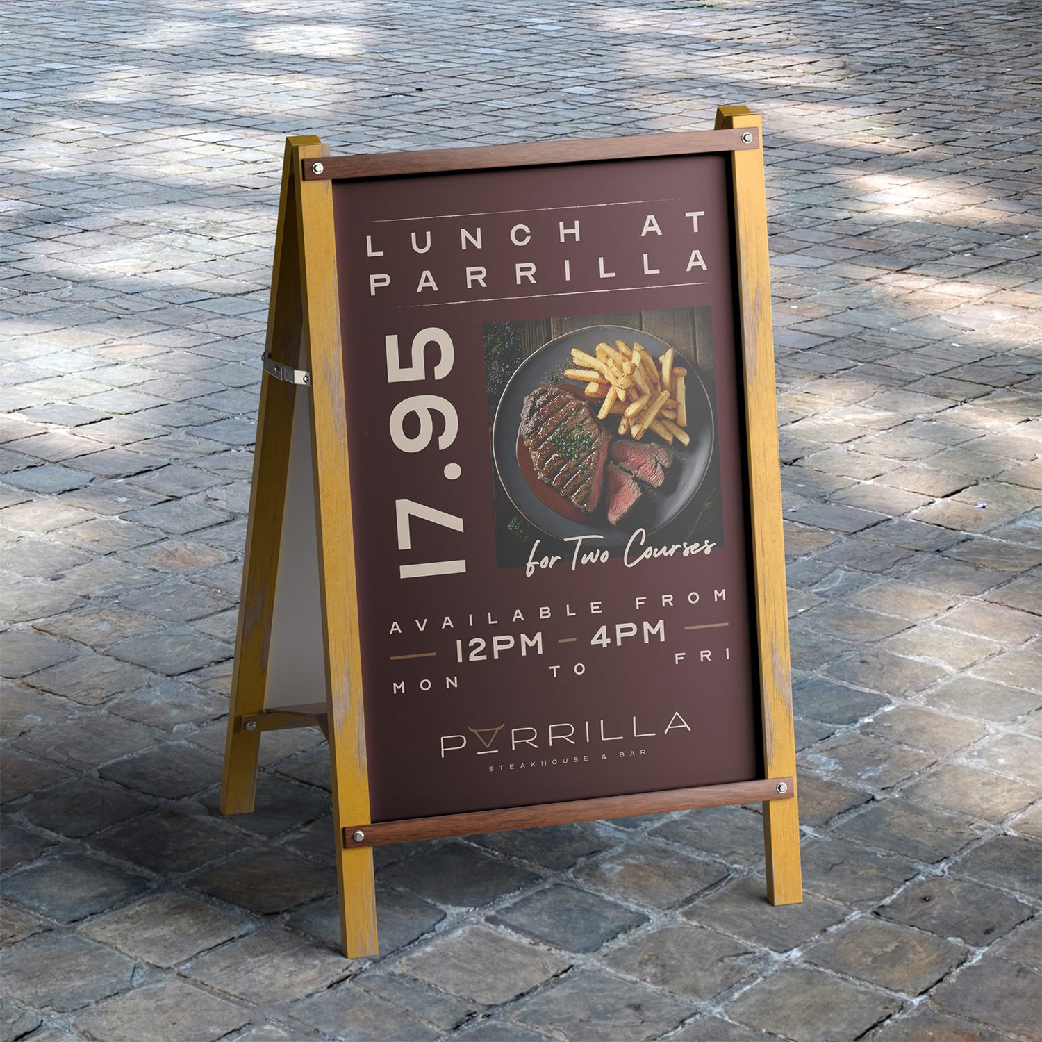 Pavement signs for shops and cafés, printed by Printshop MK, Milton Keynes