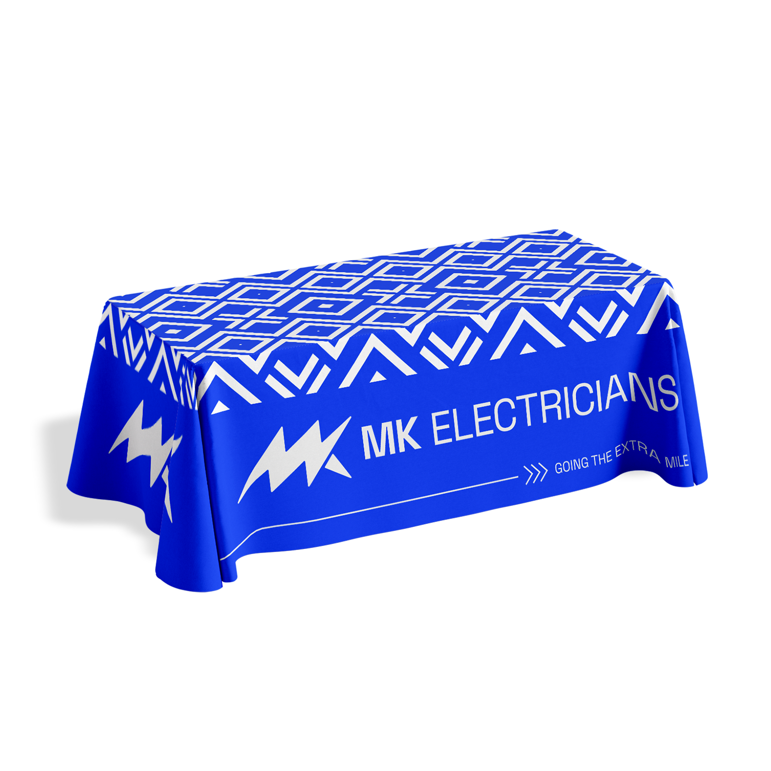 Custom printed table cloths for events, made by Printshop MK, Milton Keynes