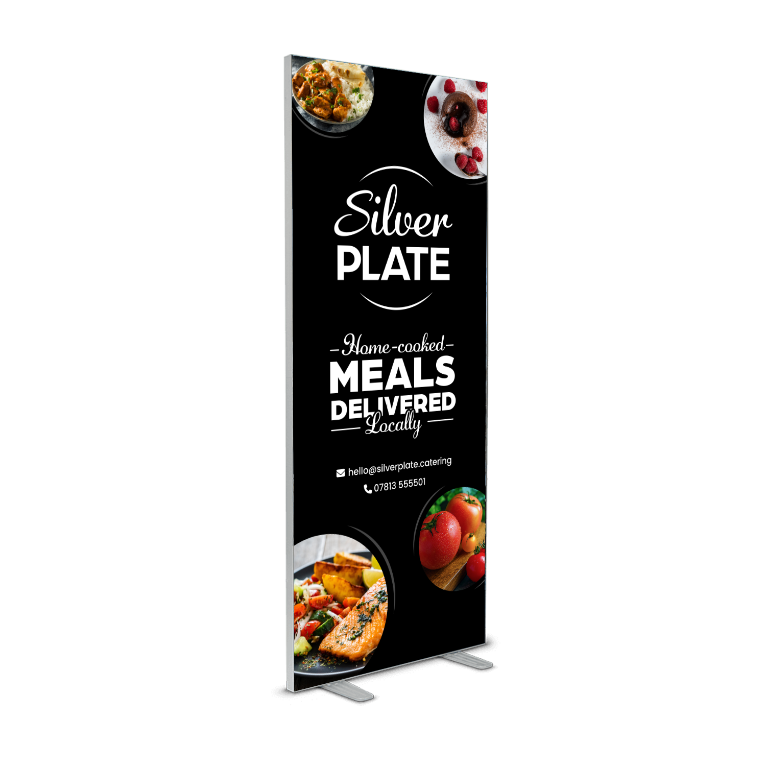 SEG displays with fabric graphics, custom printed by Printshop MK, Milton Keynes