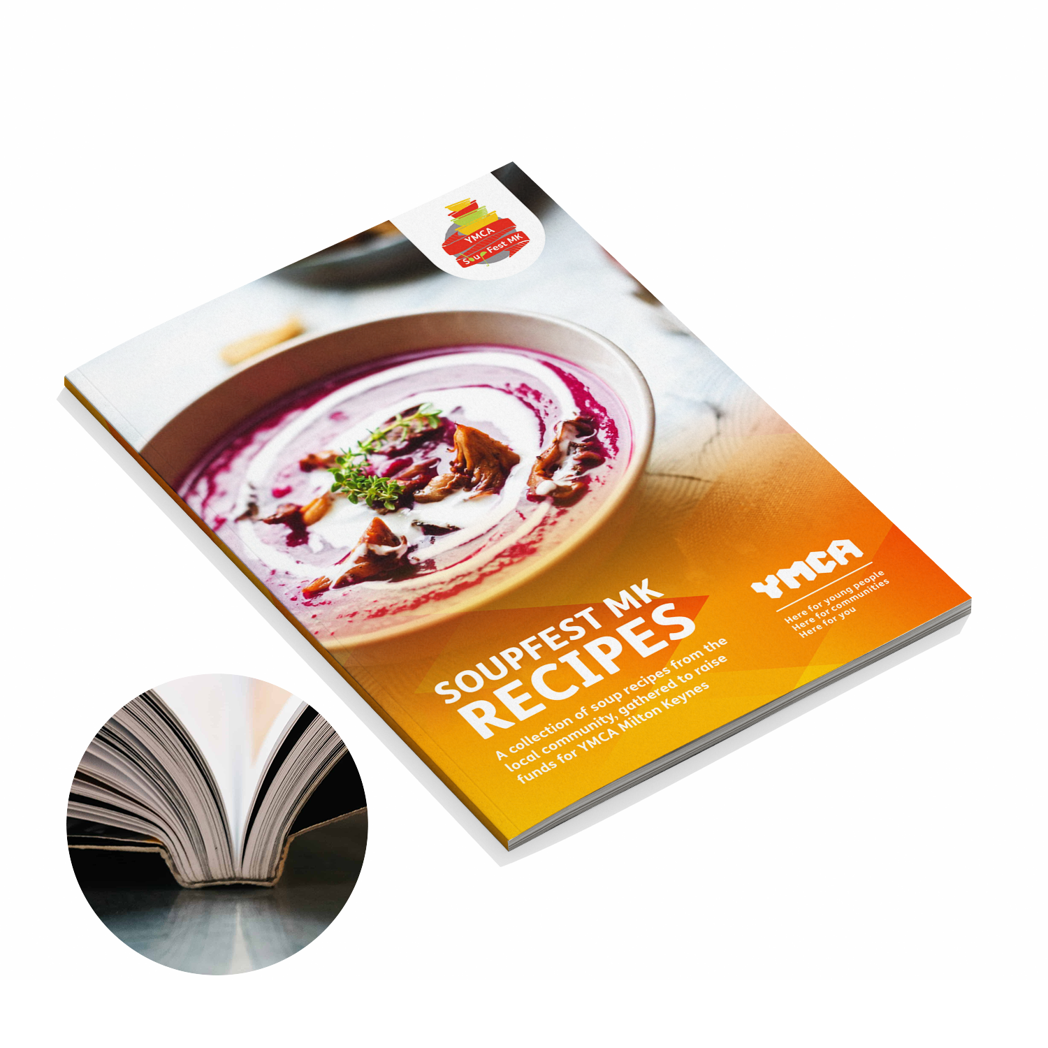 A5 perfect bound booklet, custom printed by Printshop MK, Milton Keynes