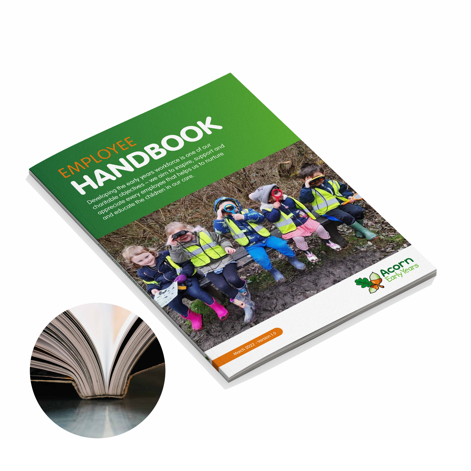 A4 perfect bound booklet, custom printed by Printshop MK, Milton Keynes