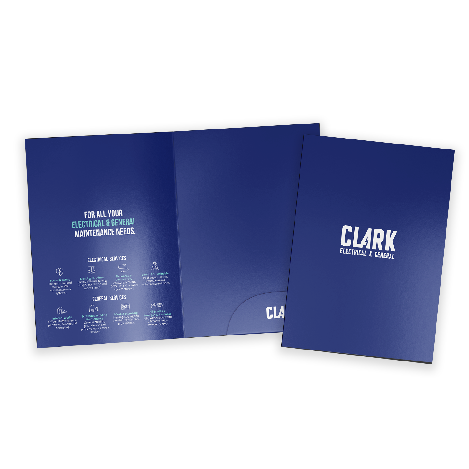 A4 presentation folders, custom printed by Printshop MK, Milton Keynes