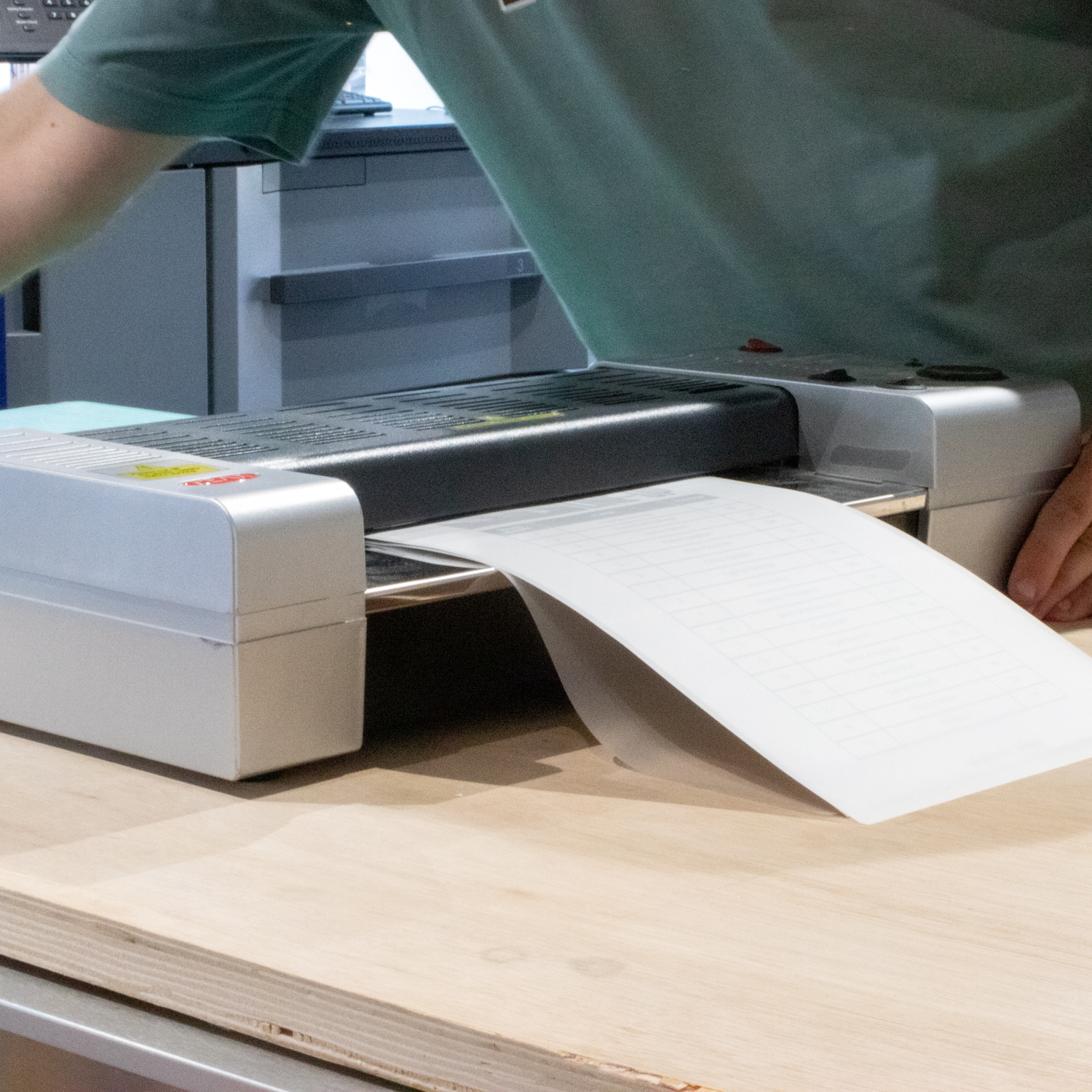 Professional laminating service for documents, offered by Printshop MK, Milton Keynes