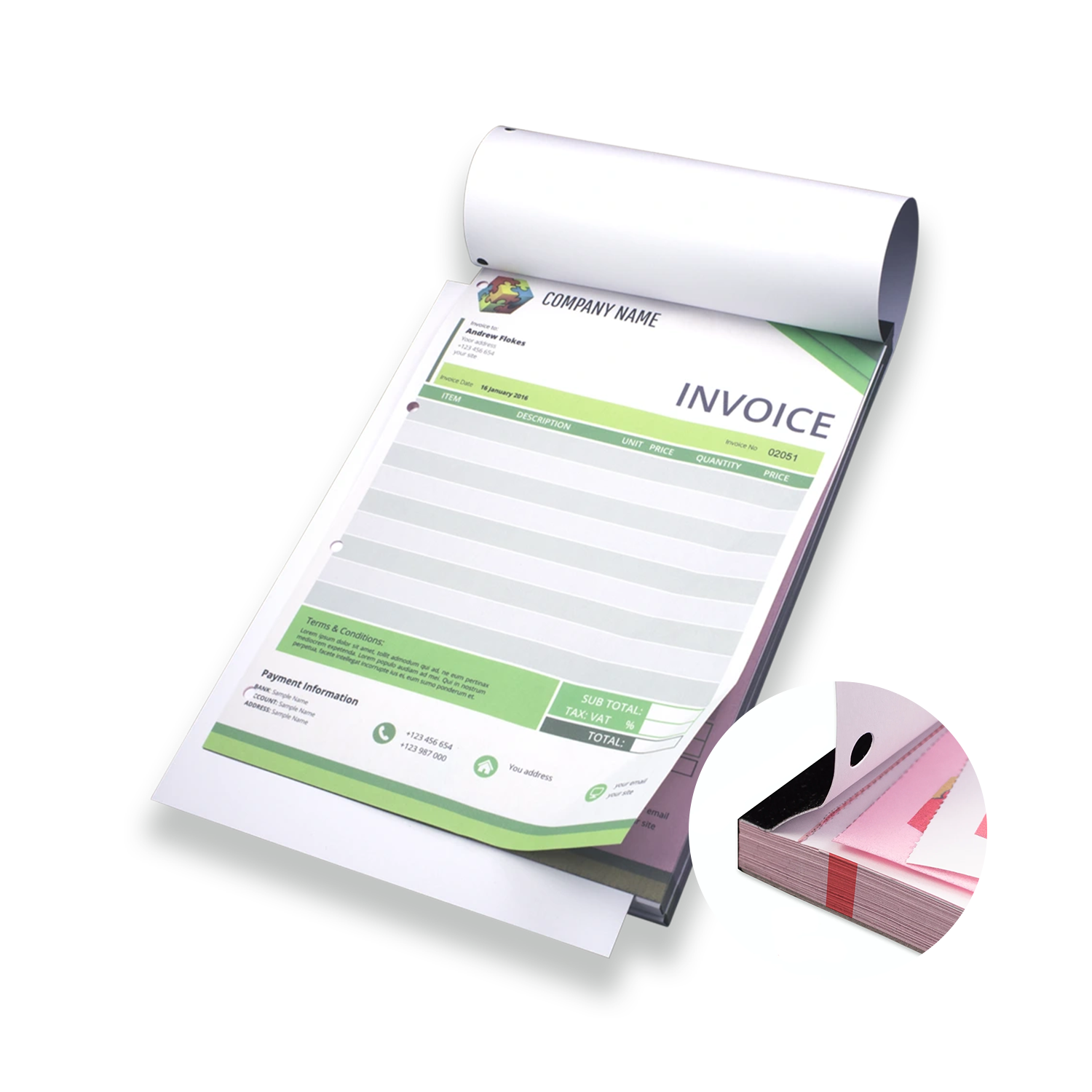 A4 NCR printed duplicate book, custom made by Printshop MK, Milton Keynes