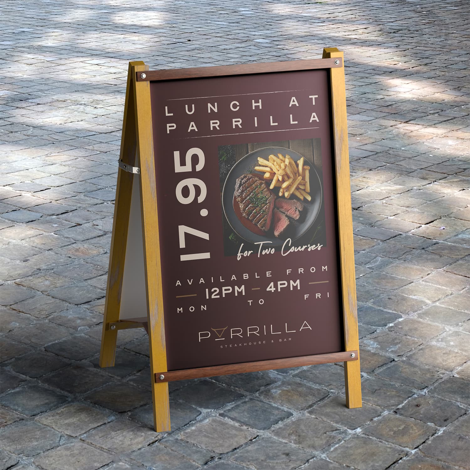 Pavement signs for shops and cafés, printed by Printshop MK, Milton Keynes