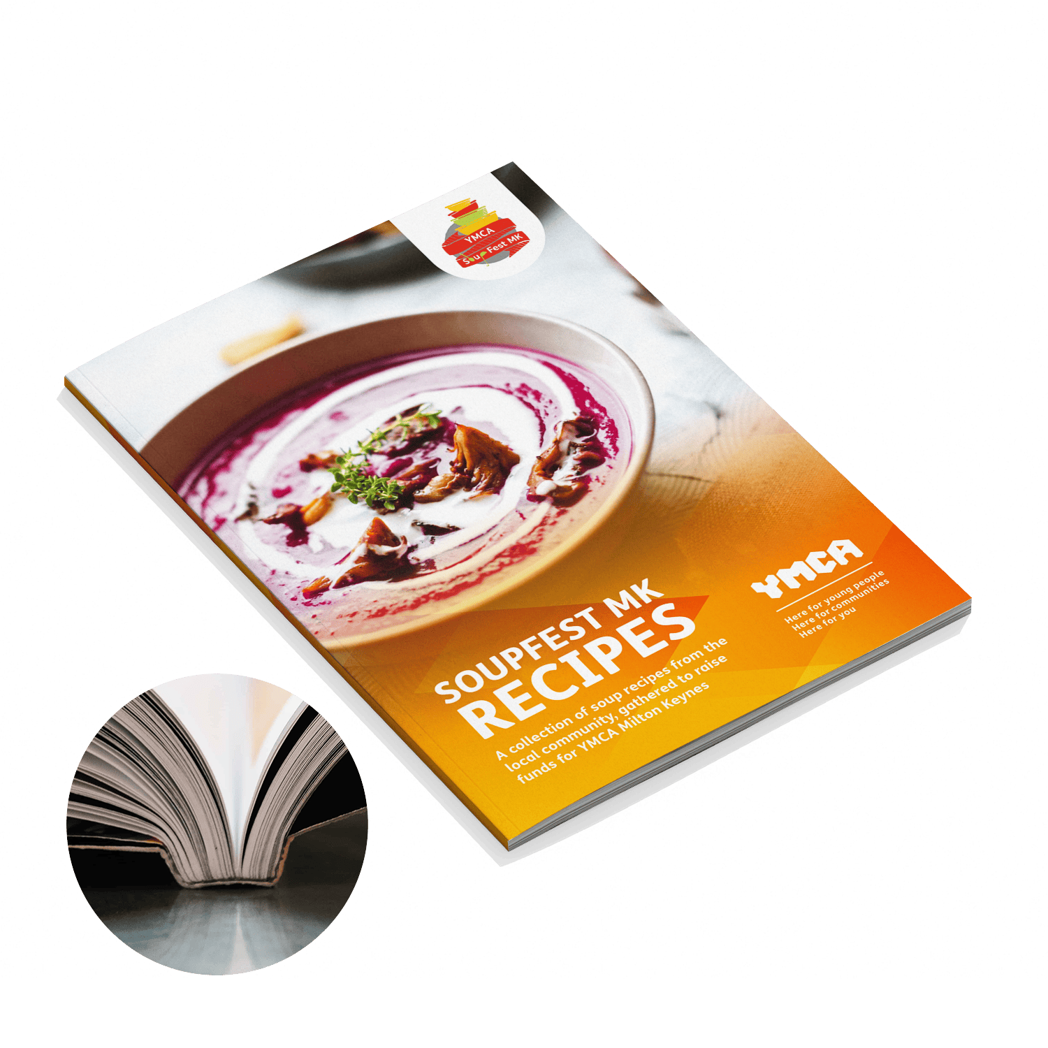 A5 perfect bound booklet, custom printed by Printshop MK, Milton Keynes