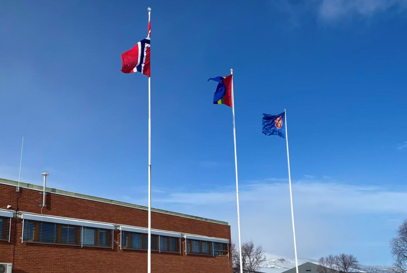 Samisk, kvensk, norsk flagg