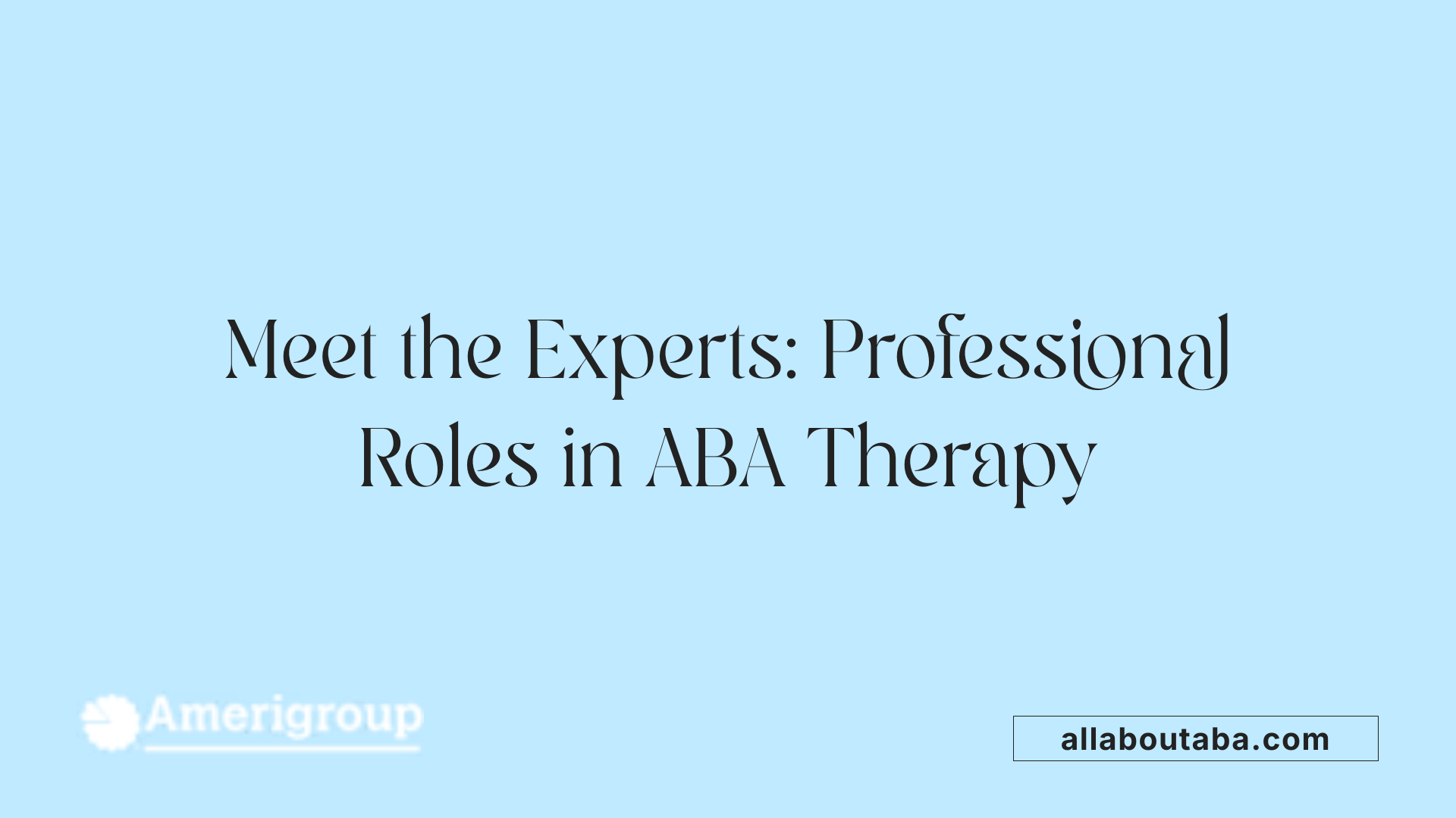 Meet the Experts: Professional Roles in ABA Therapy