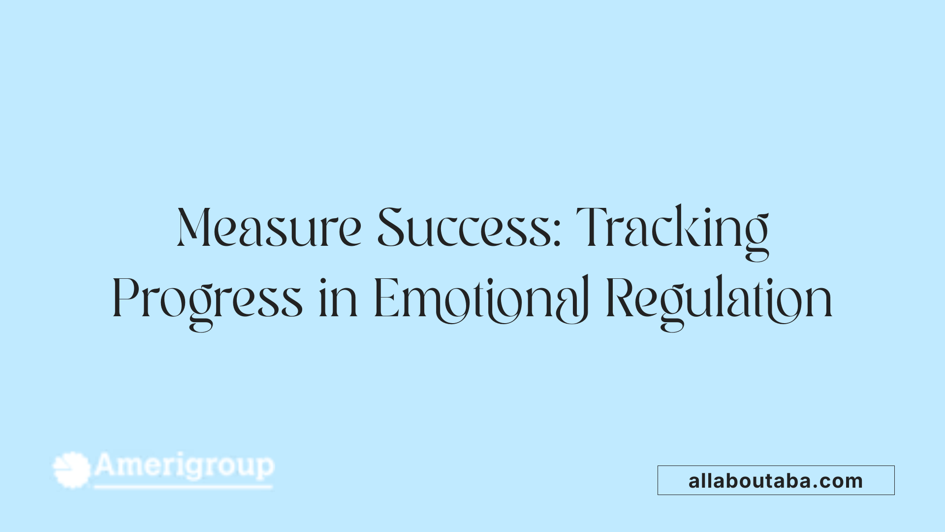 Measure Success: Tracking Progress in Emotional Regulation