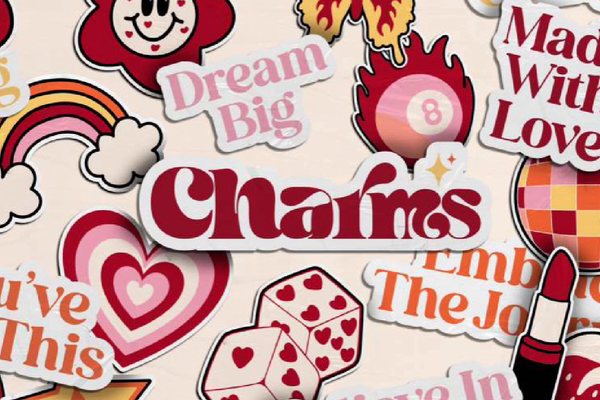 Charms sticker set designed by Rawan