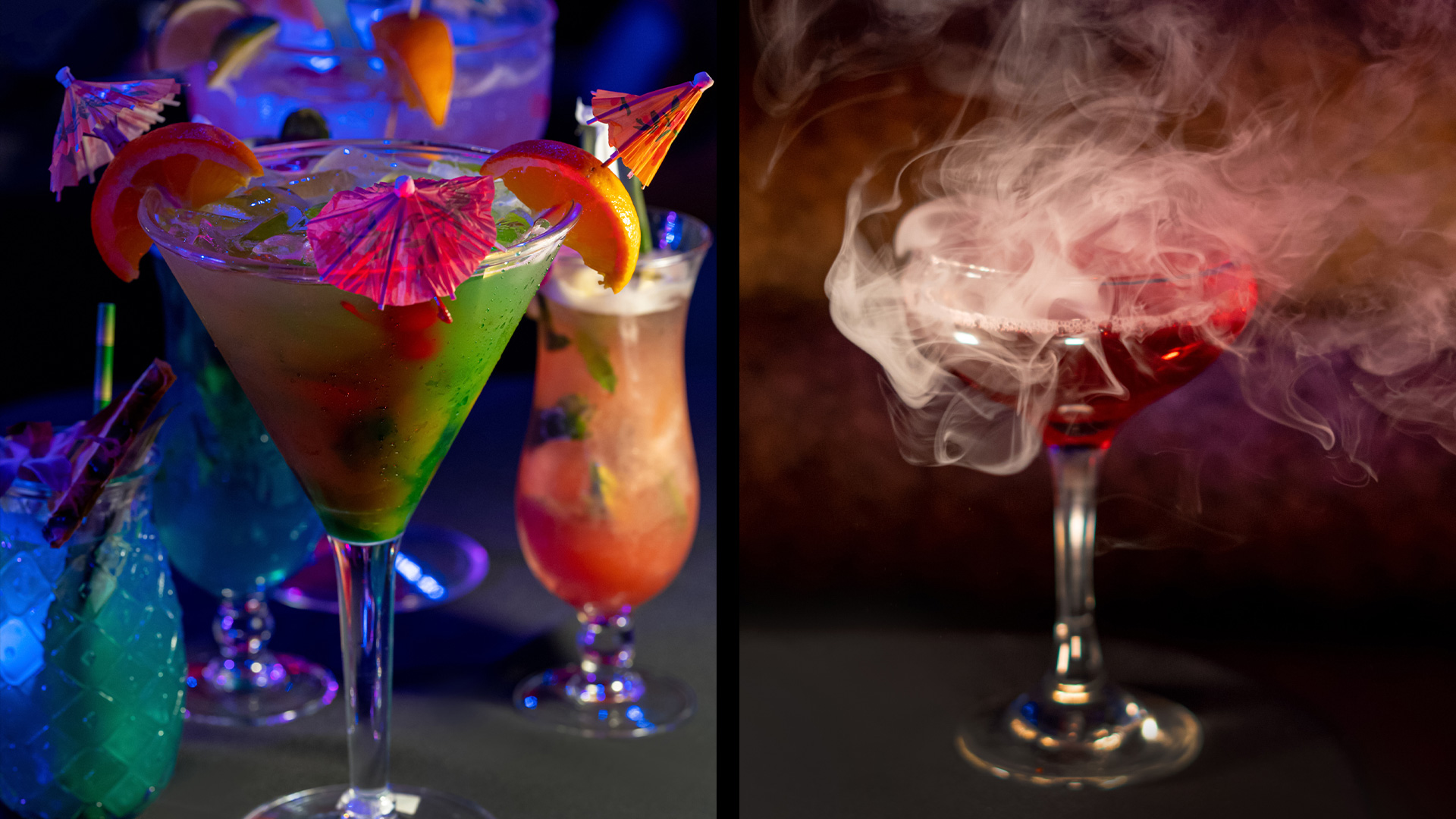 Signature cocktails at Mango's Orlando private event