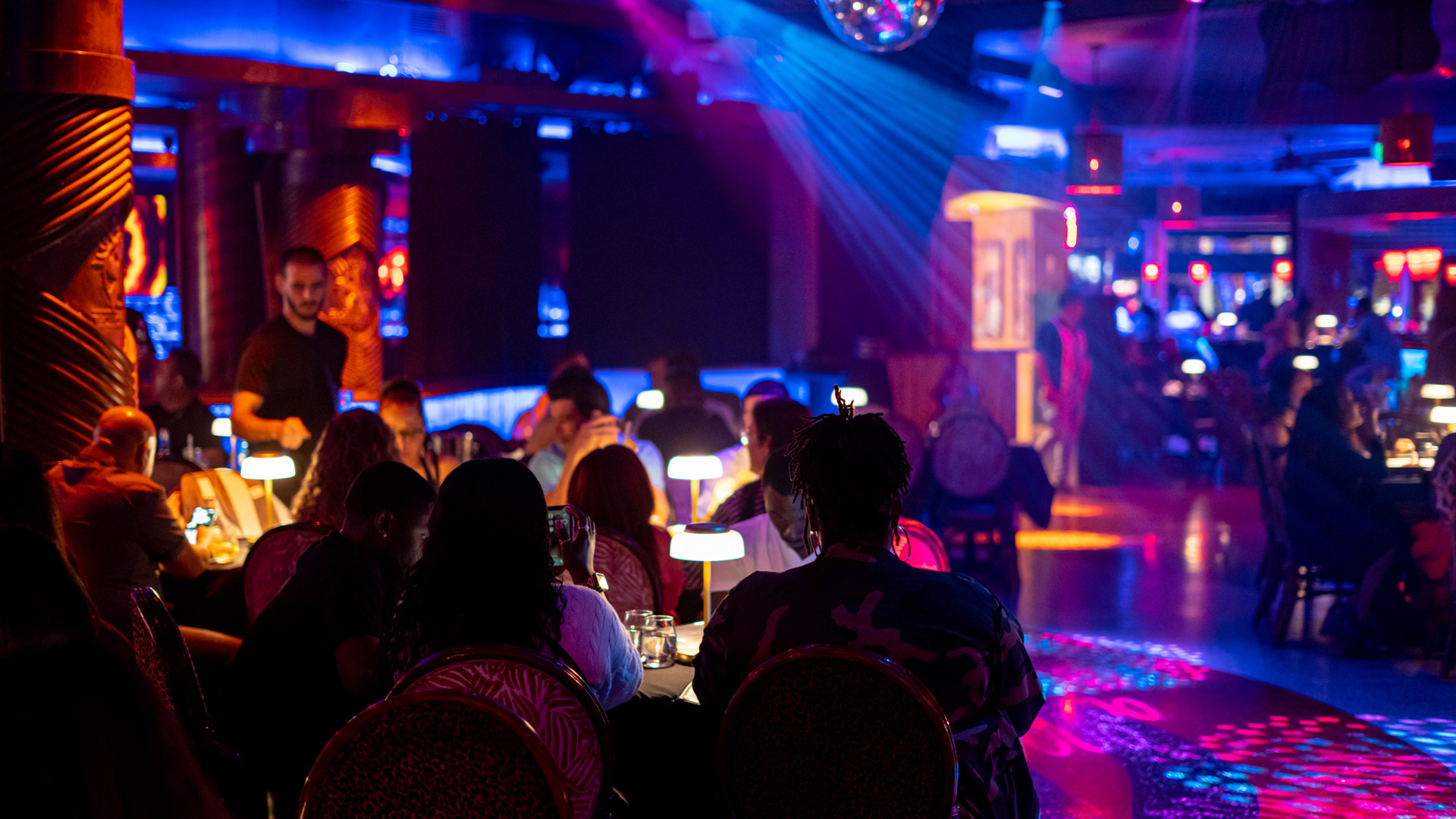 Corporate event setup at Mango's Orlando on International Drive