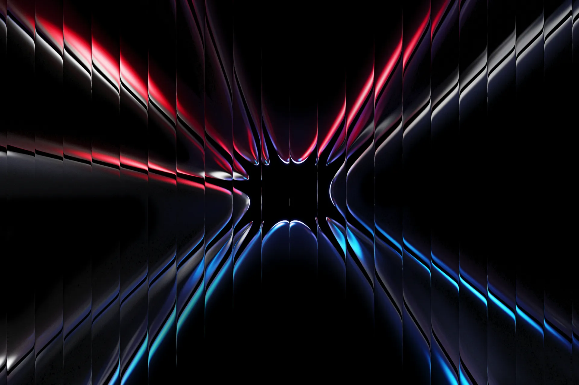 organic warping colourful shapes