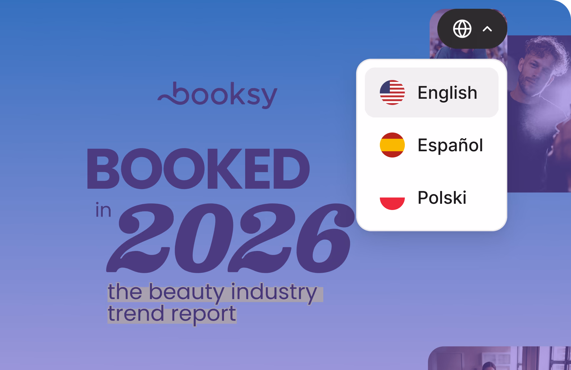 Booksy's beauty trends report, launched as localised microsites