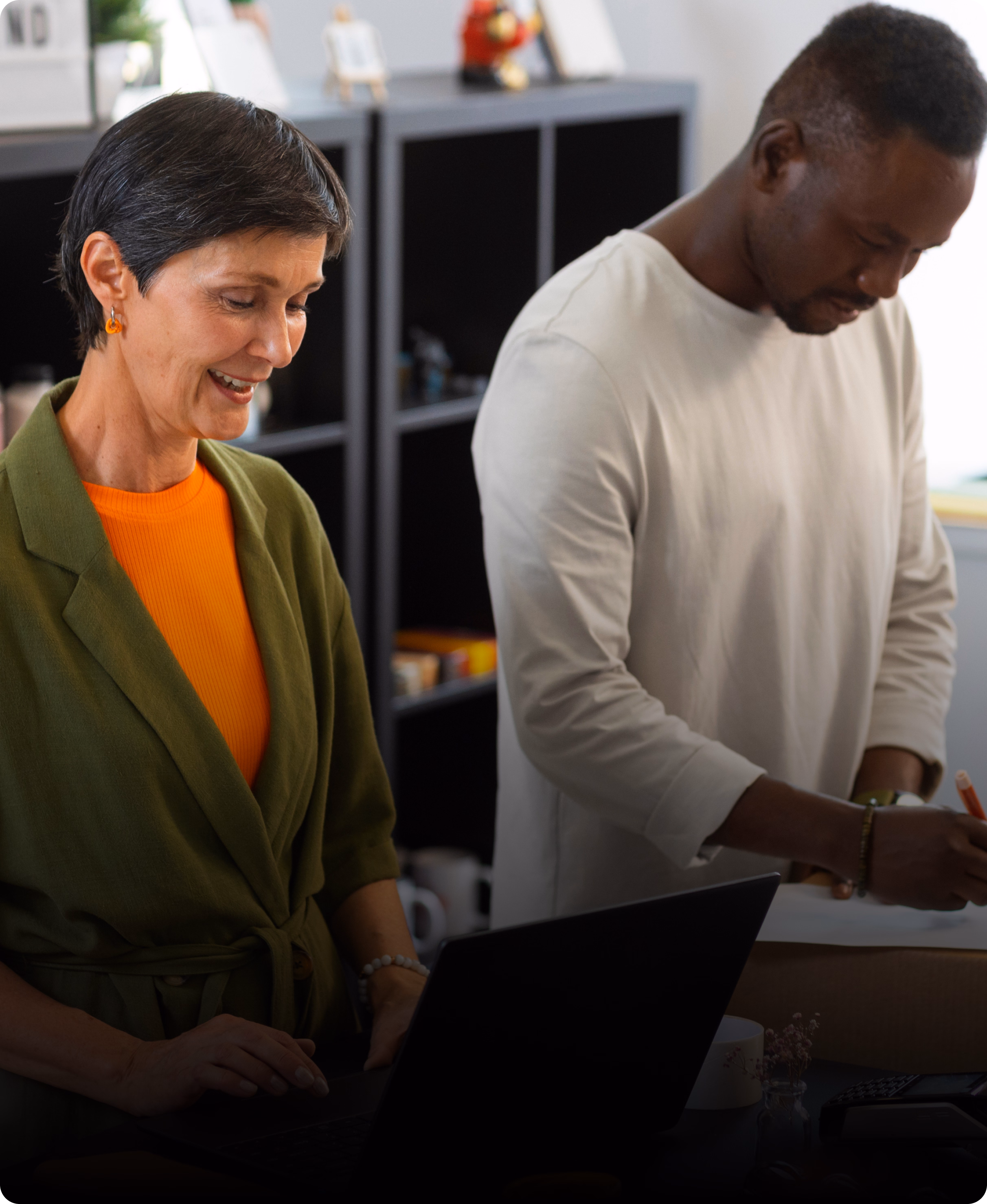  a SureBright customer, looking pleased with their product protection and warranty experience.