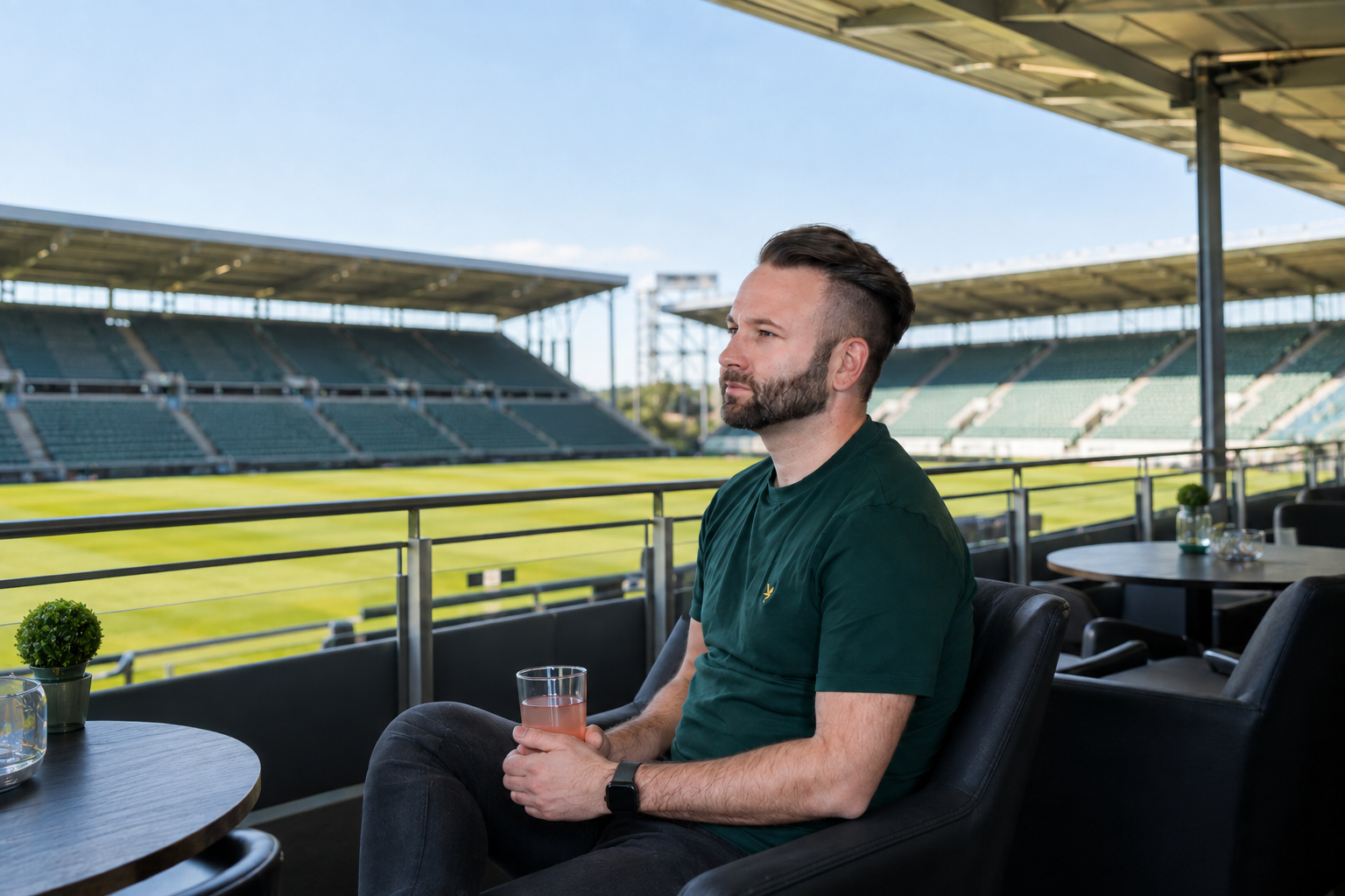 Matthias Werner attending an FBIN football business event