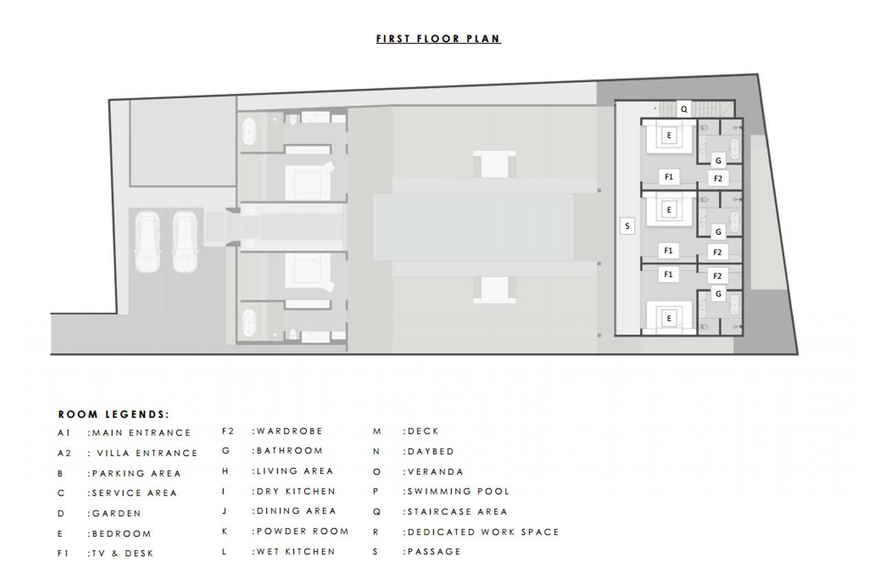 Villa Gendang First Floor Plan