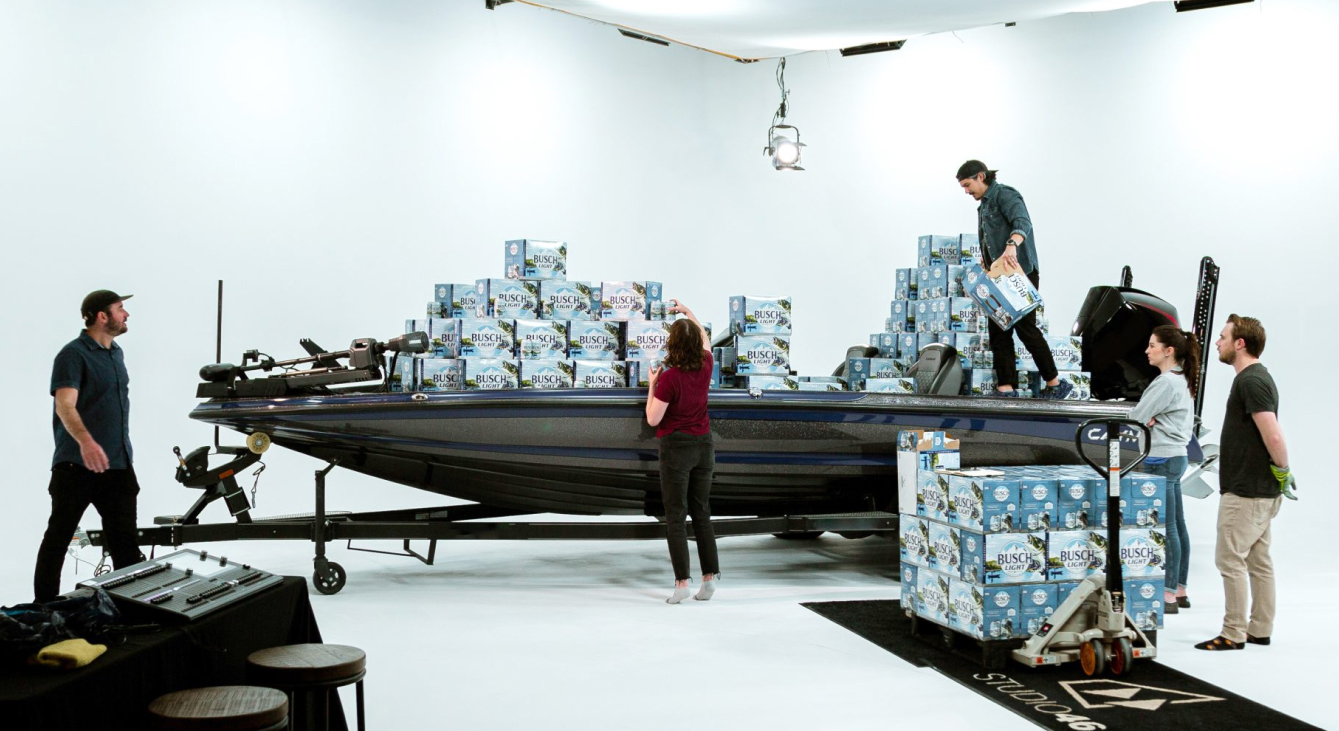 Cornett team on set