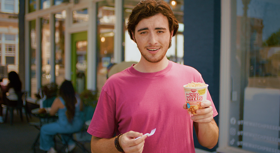 Mobile phone showing social engagement