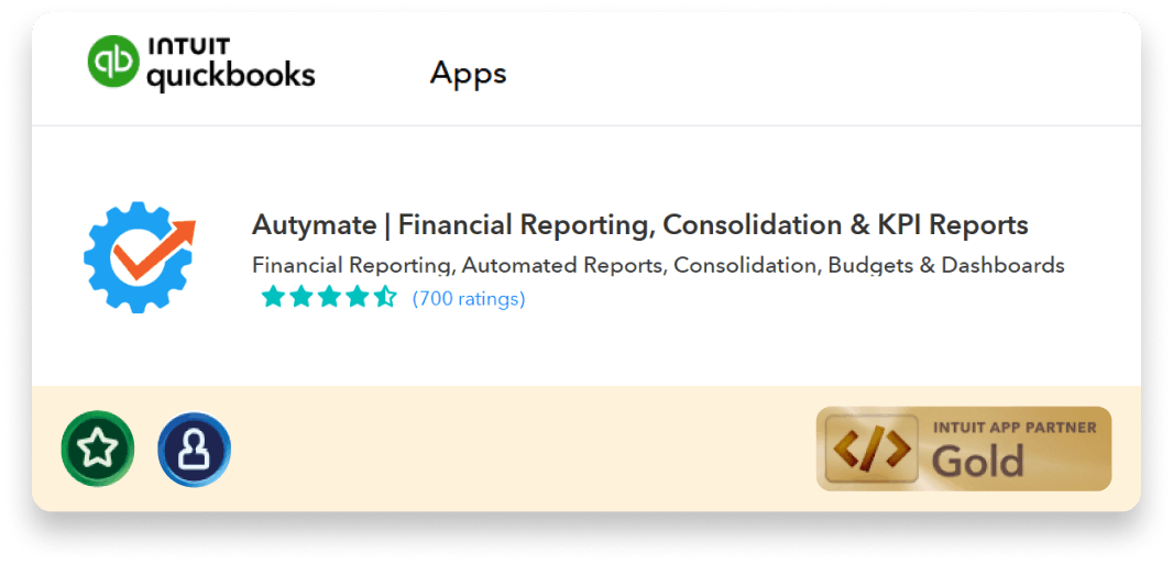 QuickBooks App store 700 reviews screenshot of Autymate App 