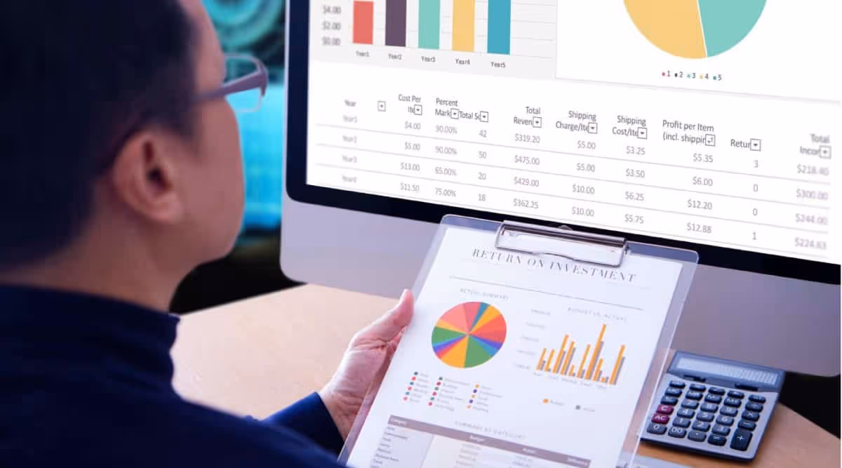 Woman doing Business Research