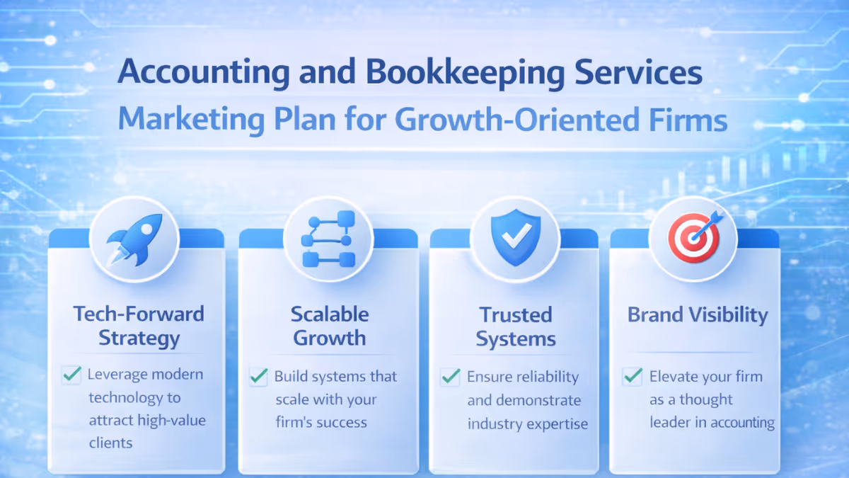 Accounting and Bookkeeping Services Marketing Plan