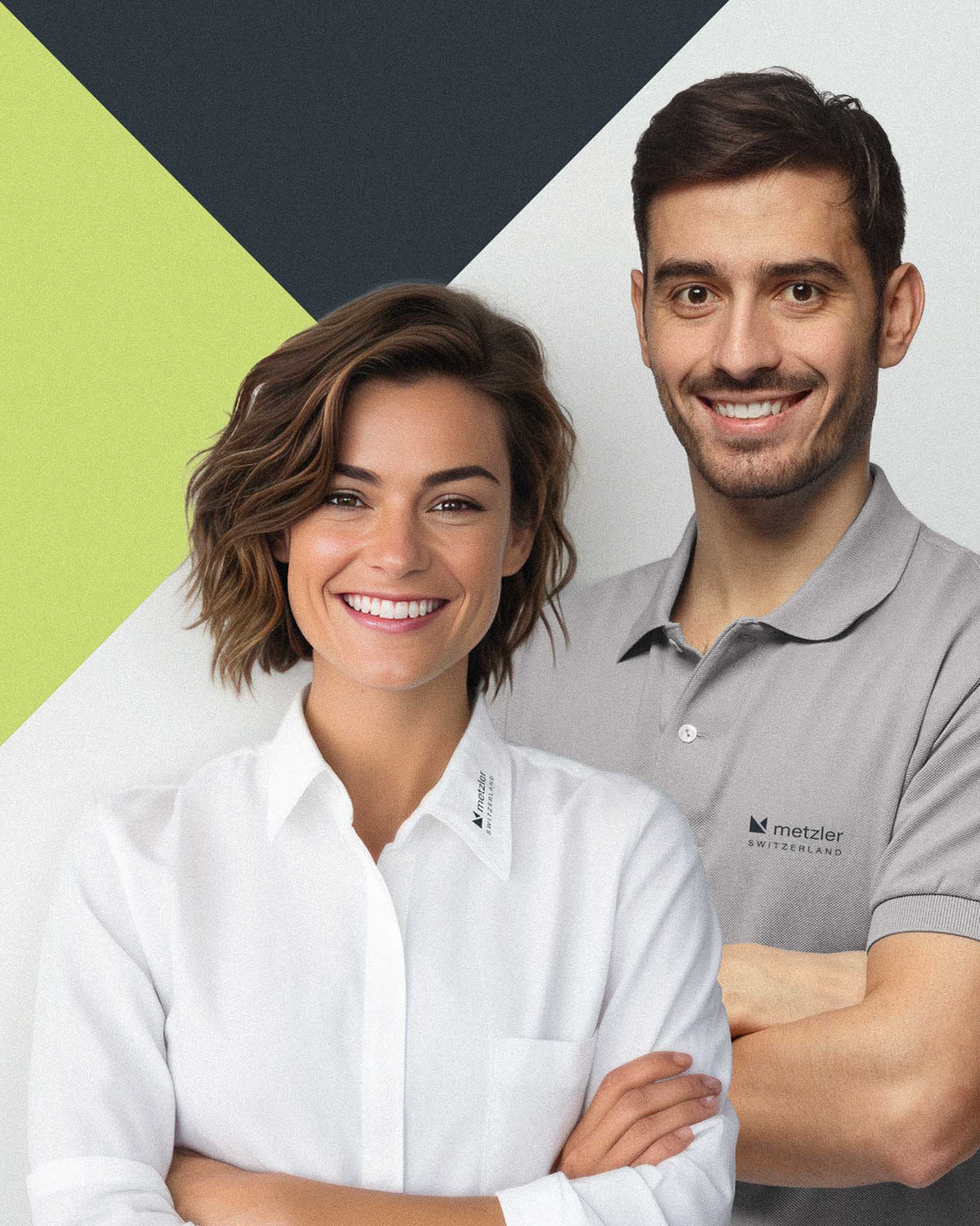 Imageflyer und Inserate für Metzler Switzerland – modernes Corporate Design mit regionalem Bezug, entwickelt von Visuala Werbeagentur für den Bereich Corporate Fashion.