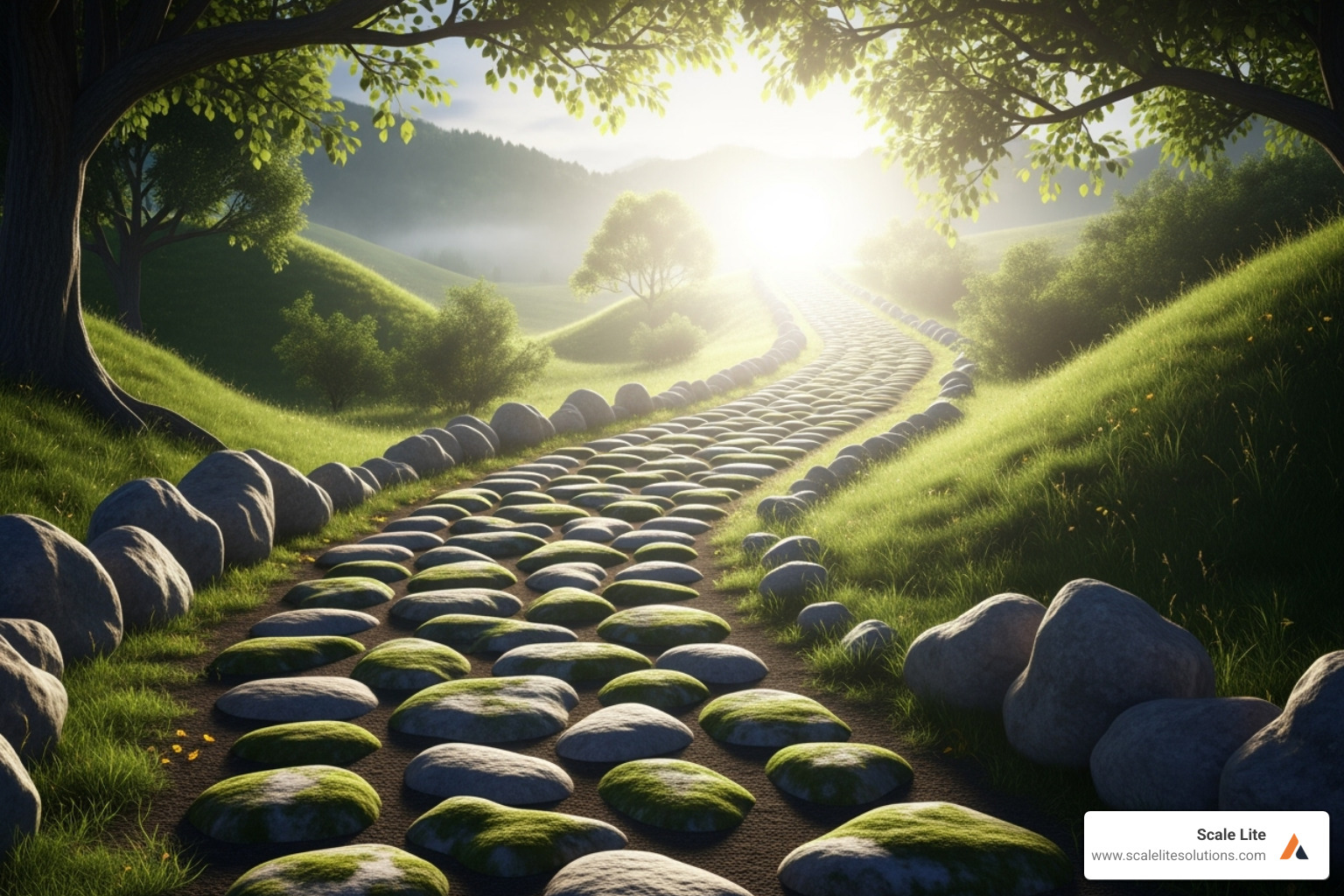 illustrating the concept of Kaizen with small, incremental steps - operational excellence strategies