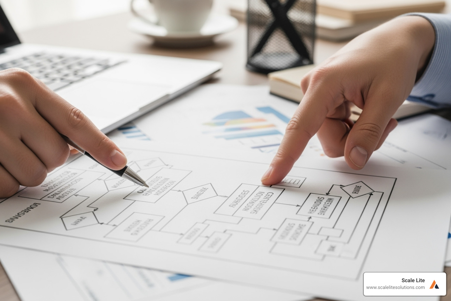 a well-documented process manual or flowchart - How to sell service business