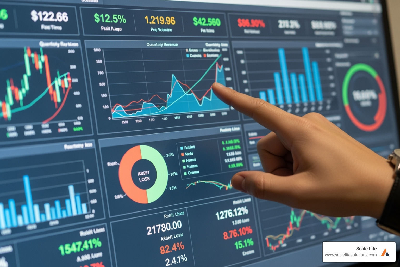 financial kpis dashboard - How to value service business