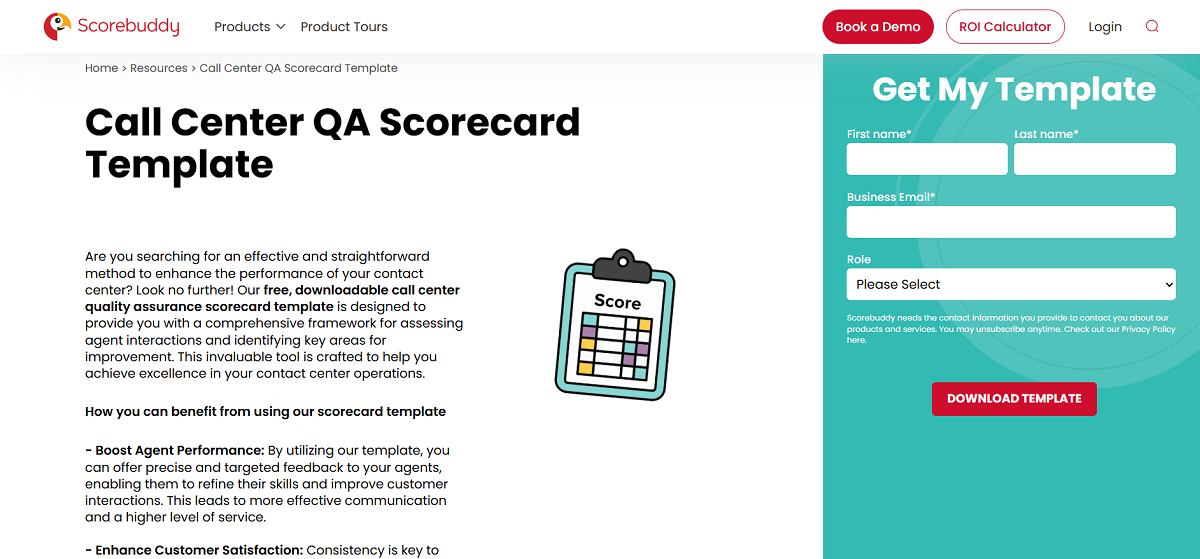 Call Center QA Scorecard