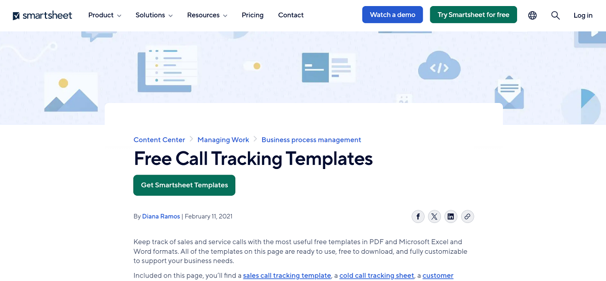 Call Log and Call Tracking Template