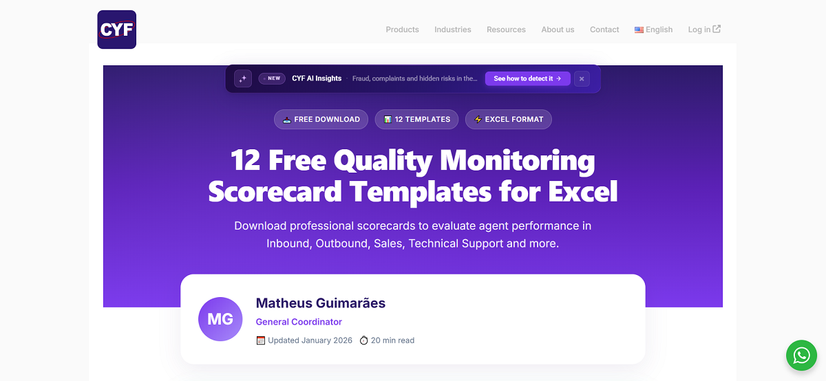 Free QA Scorecard Collection