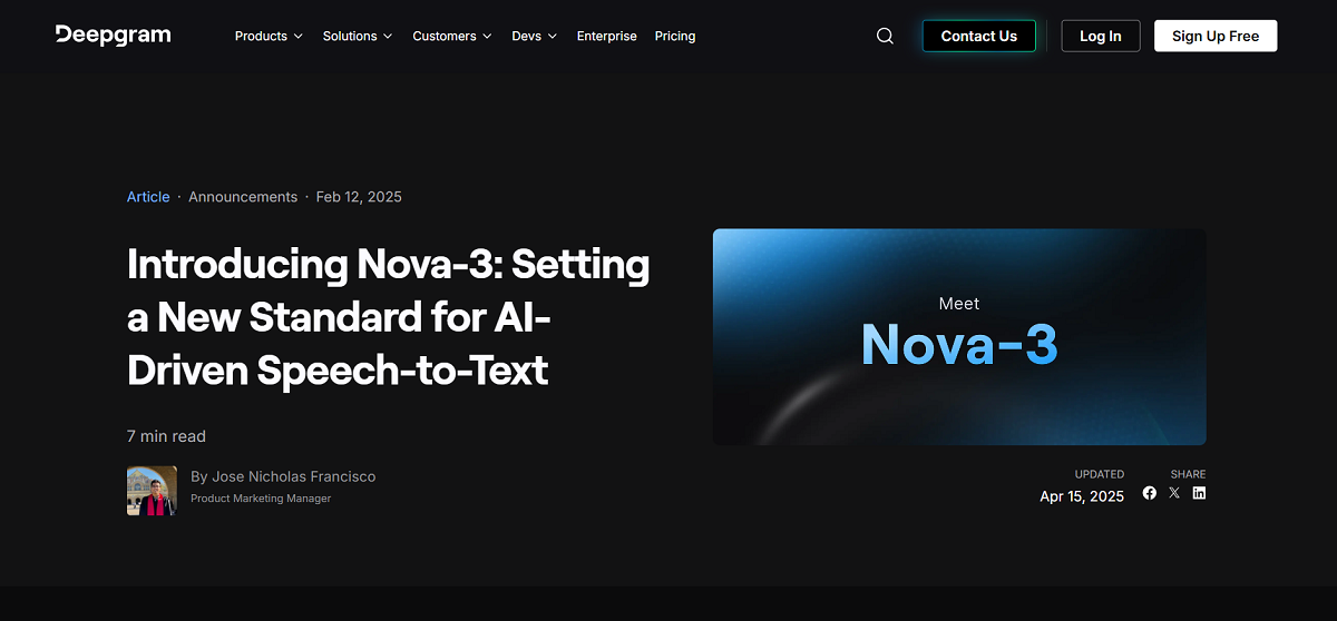 Nova-3 (Deepgram)