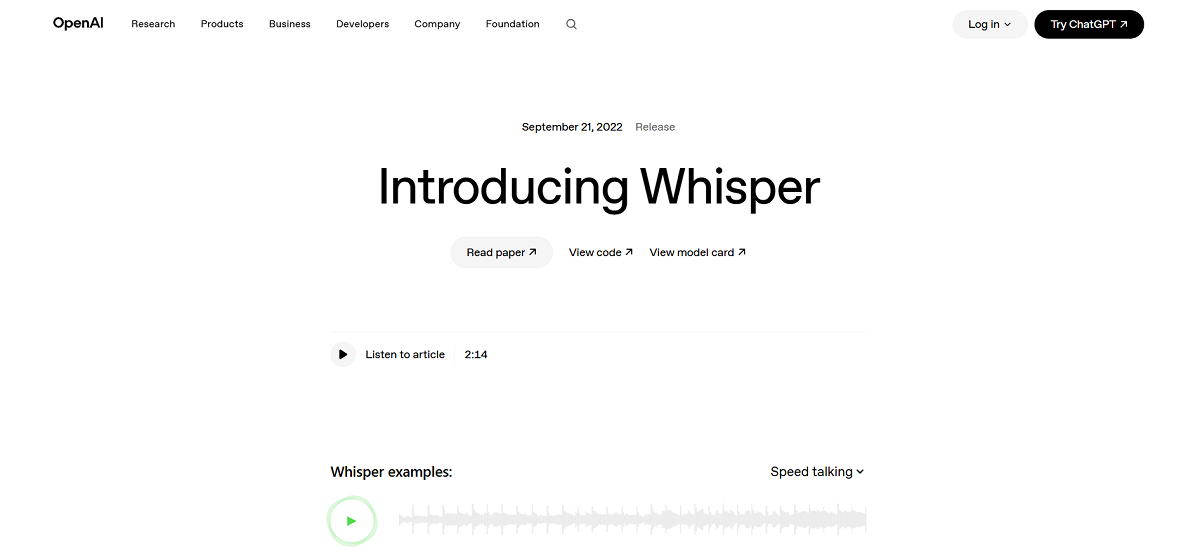 OpenAI Whisper