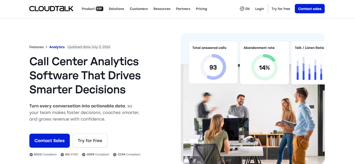 CloudTalk Analytics