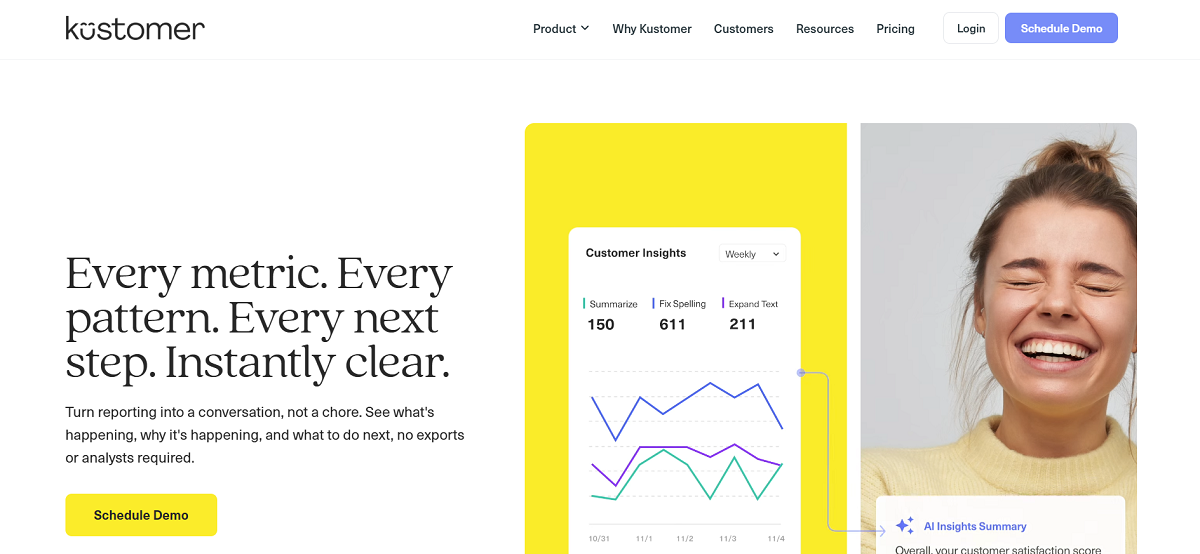Kustomer Reporting and Analytics