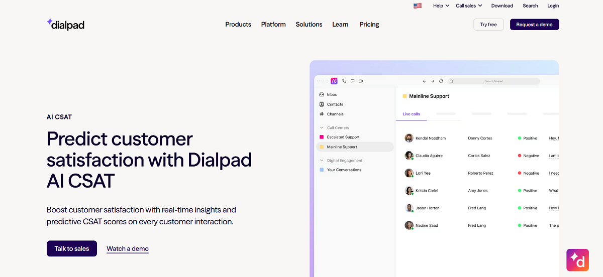 Dialpad AI CSAT