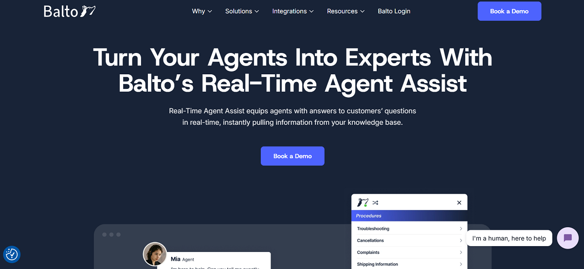Balto Real-Time Agent Assist