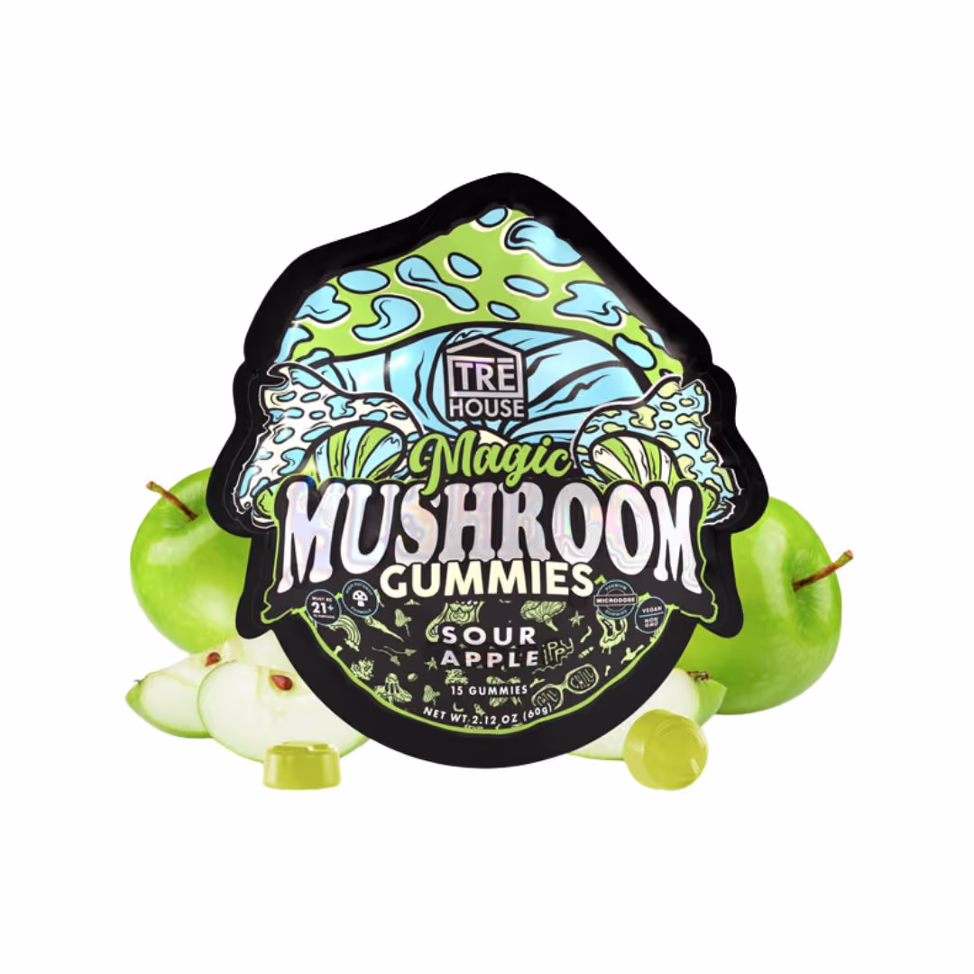 Tre House Magic Mushroom Gummies 10PK - Sour Apple - 342