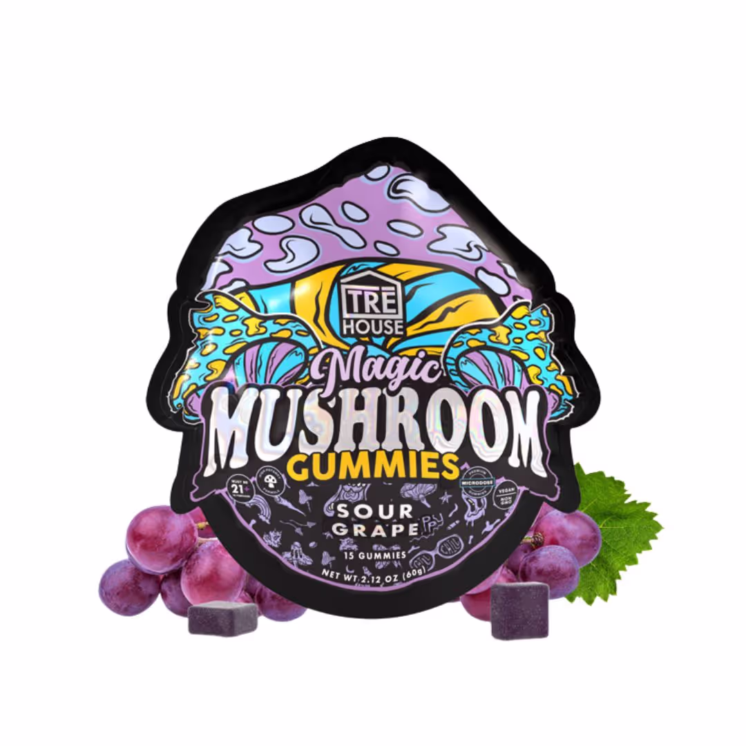 Tre House Magic Mushroom Gummies 10PK - Sour Grape - 2042