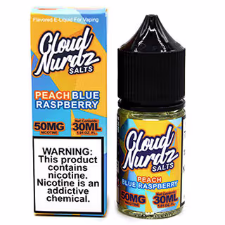 Cloud Nurdz Salt Nic 50mg - Peach Blue Razz - 708