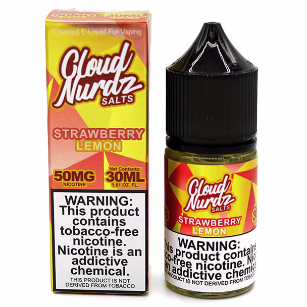 Cloud Nurdz Salt Nic 50mg - Strawberry Lemon - 2280