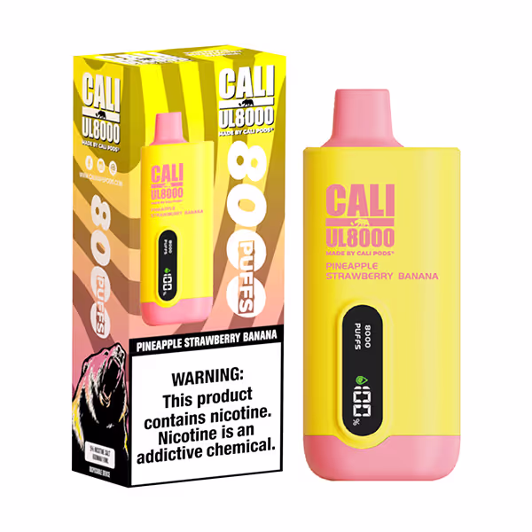 Cali UL8000 0% Strawberry Banana - 3118