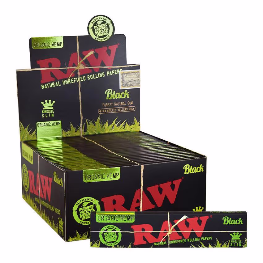 RAW Black Organic King Size Slim 50CT - 883