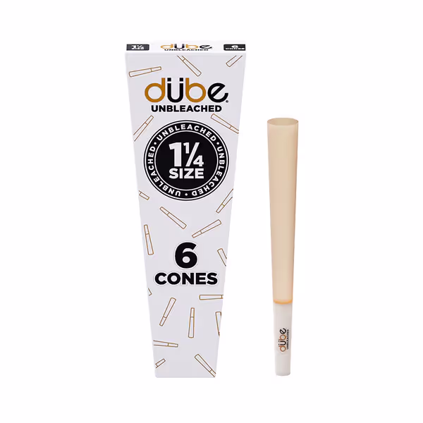 Dube Unbleached Cones 1 1/4 6 Cones - 5037