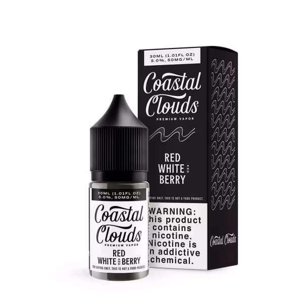 Coastal Clouds Salt Nic 50mg - Red White & Berry - 592