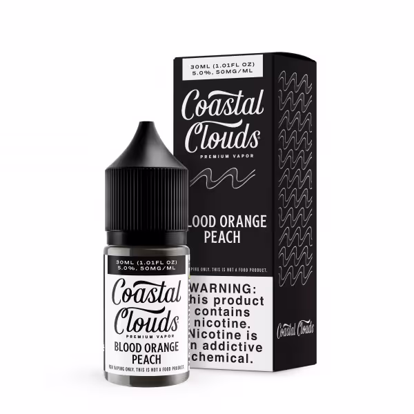 Coastal Clouds Salt Nic 50mg - Blood Orange Peach - 579