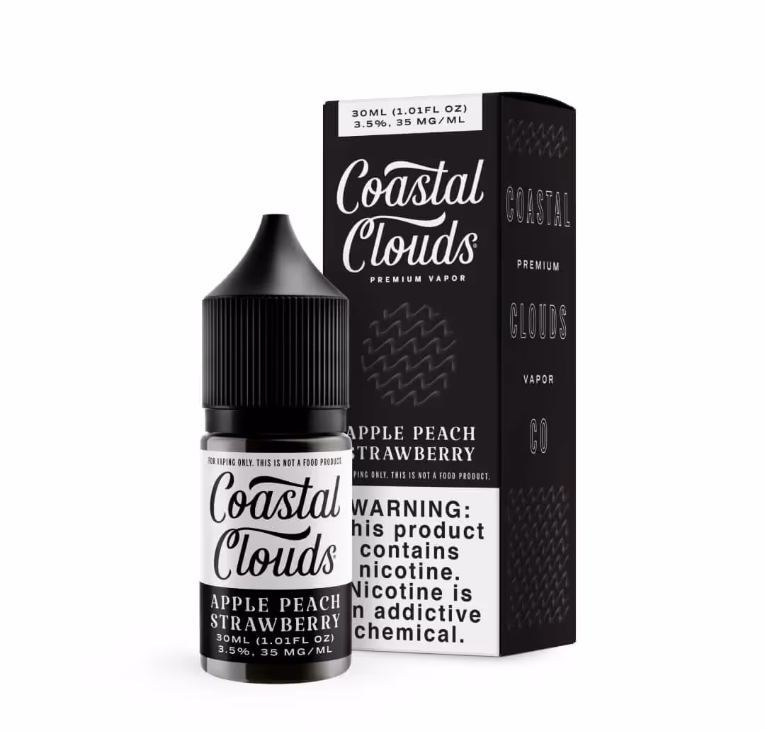 Coastal Clouds Salt Nic 50mg - Apple Peach Strawberry - 577